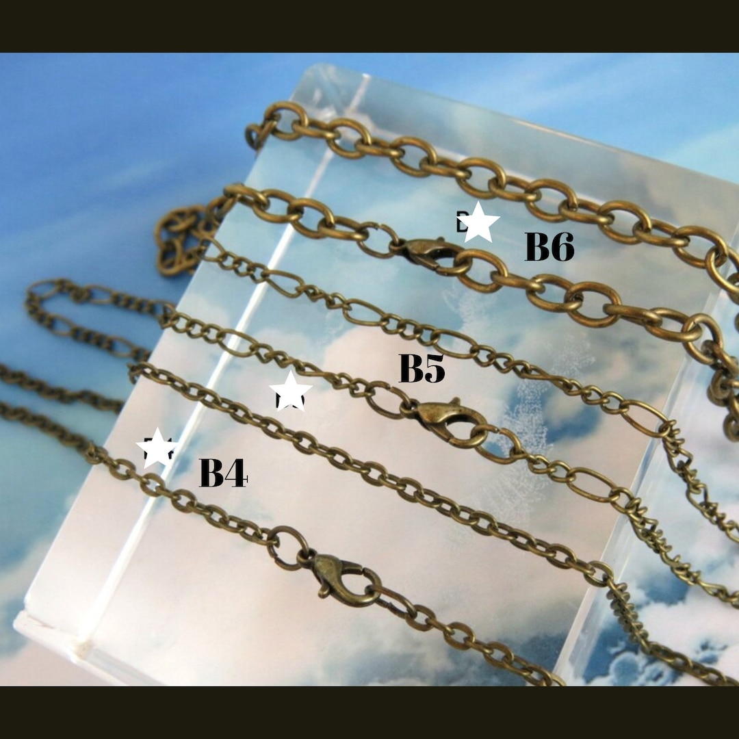 7'' to 36'' Long/ Antique Bronze Color Chain/ Extra Long Chain/ Chain