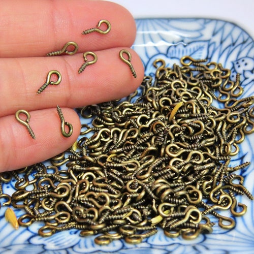 100 or 500 Pieces Tiny Eye Screws for Pendants/ Antique Etsy