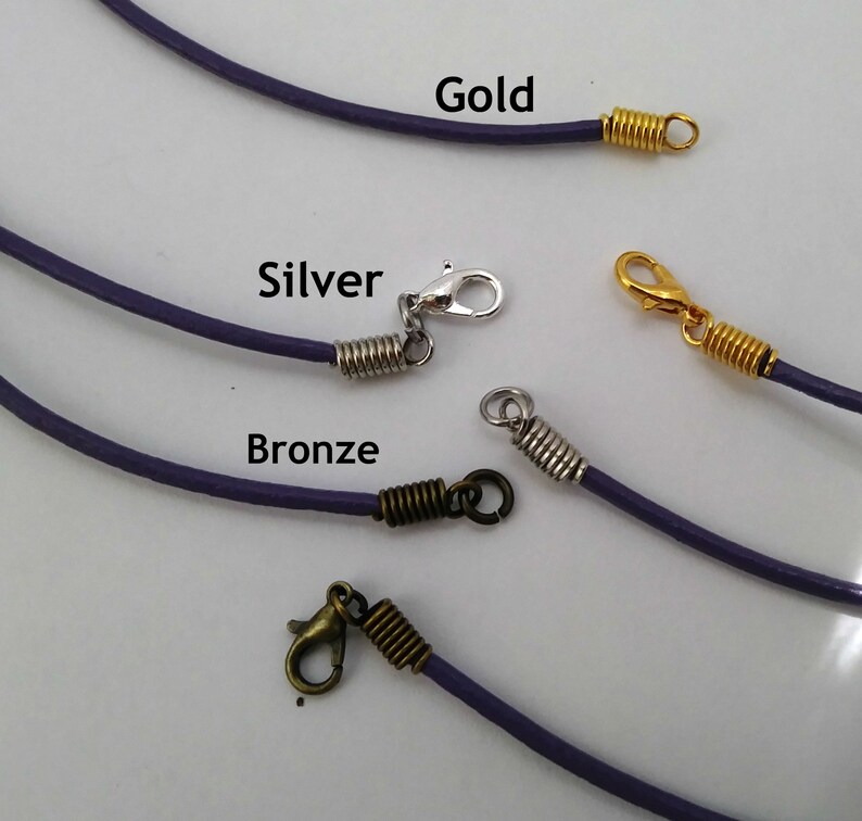 7 to 38 inches Red leather cord/ Necklace cord/ Red silver Etsy