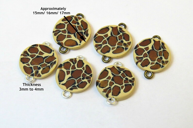 Leopard Print Beads Handmade Beads Animal Print Beads Etsy