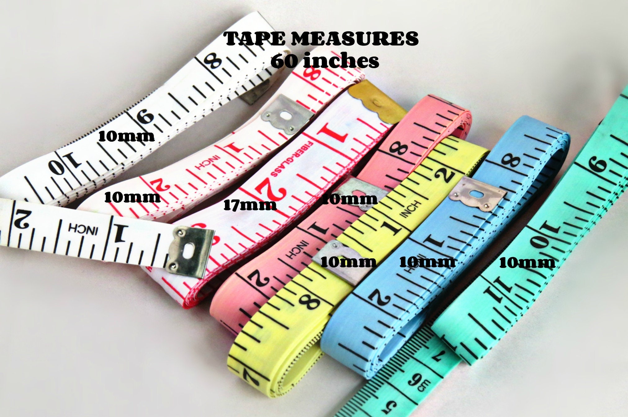 Electronic Edge 3/8 Shank Measuring Tape For Body Fabric Sewing Tailor Cloth  Knitting Home Craft Measurements Digital Measuring Gauge 