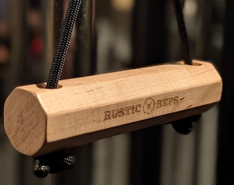 Accessoire de poignée octogonal no-roll en érable | Accessoire de câble à poignée unique pour haltérophiles