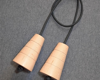 Poignées ergonomiques pour machine à câble en bois | Accessoire de gymnastique conique en érable pour haltérophiles