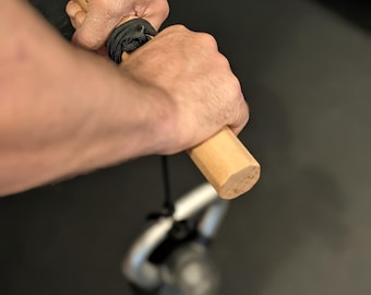 Rouleau pour poignet | Poignée octogonale en érable pour la construction d'avant-bras