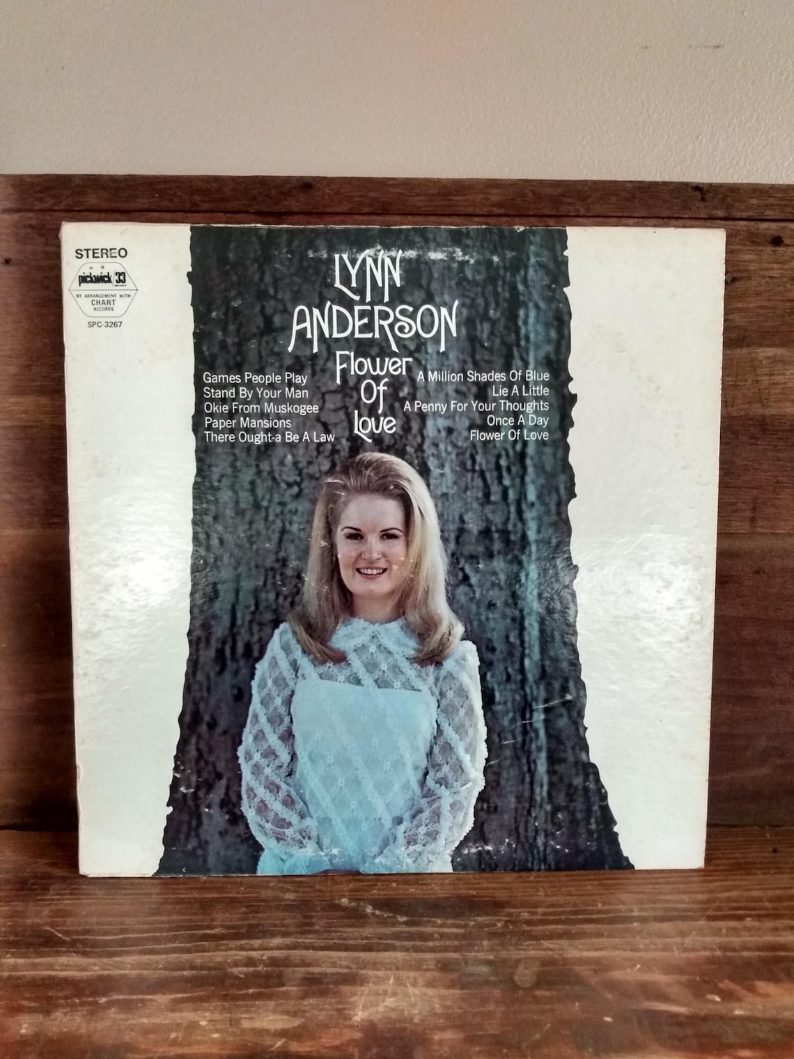 Lynn Anderson Flower of Love Vintage Vinyl Record Album 1973 Stereo Pickwick 33 Country, foto 1 di 2