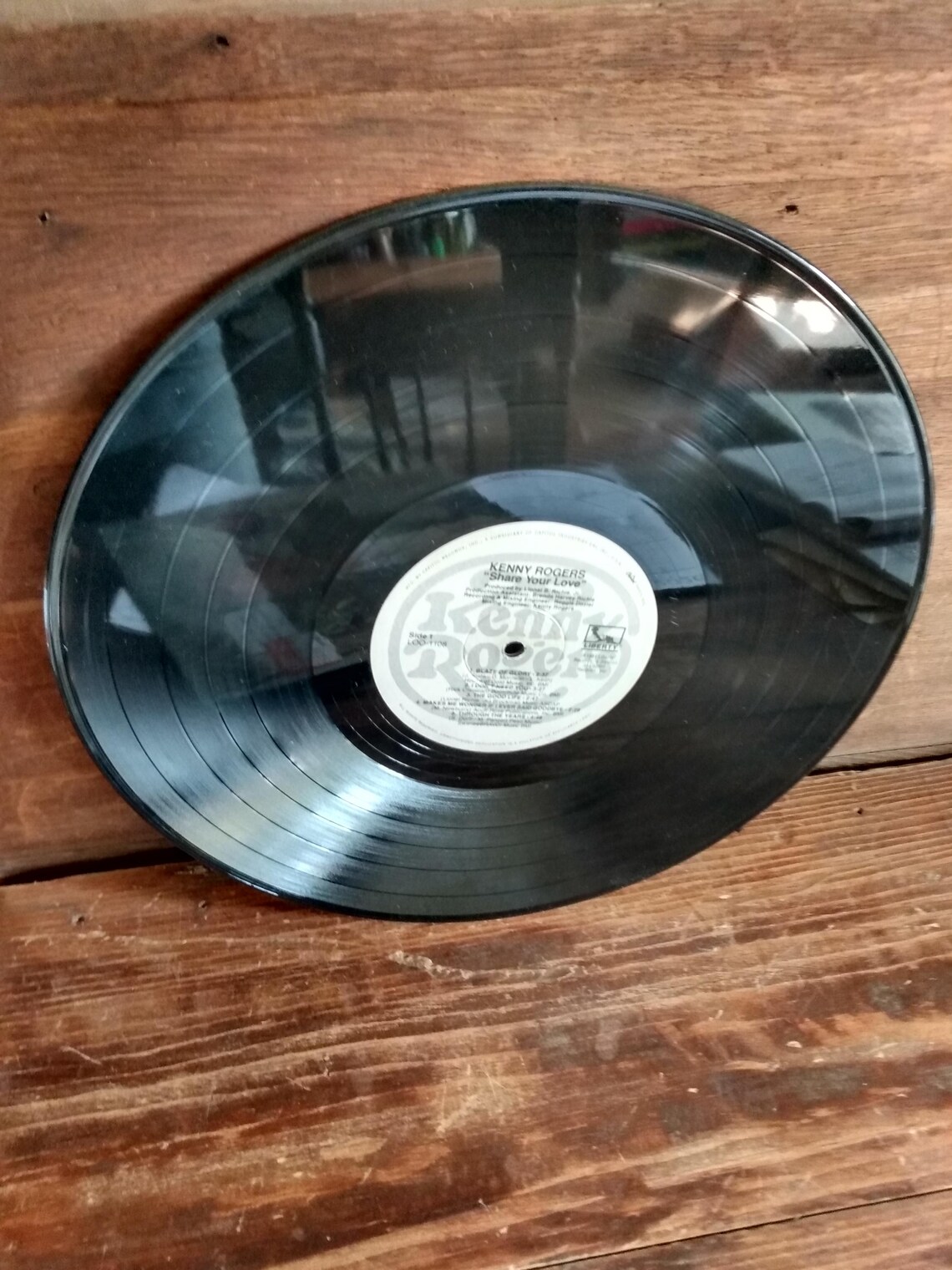 Kenny Rogers Share Your Love 1981 Vintage Vinyl Record Album LOO-1108 Liberty Records, foto 4 di 5