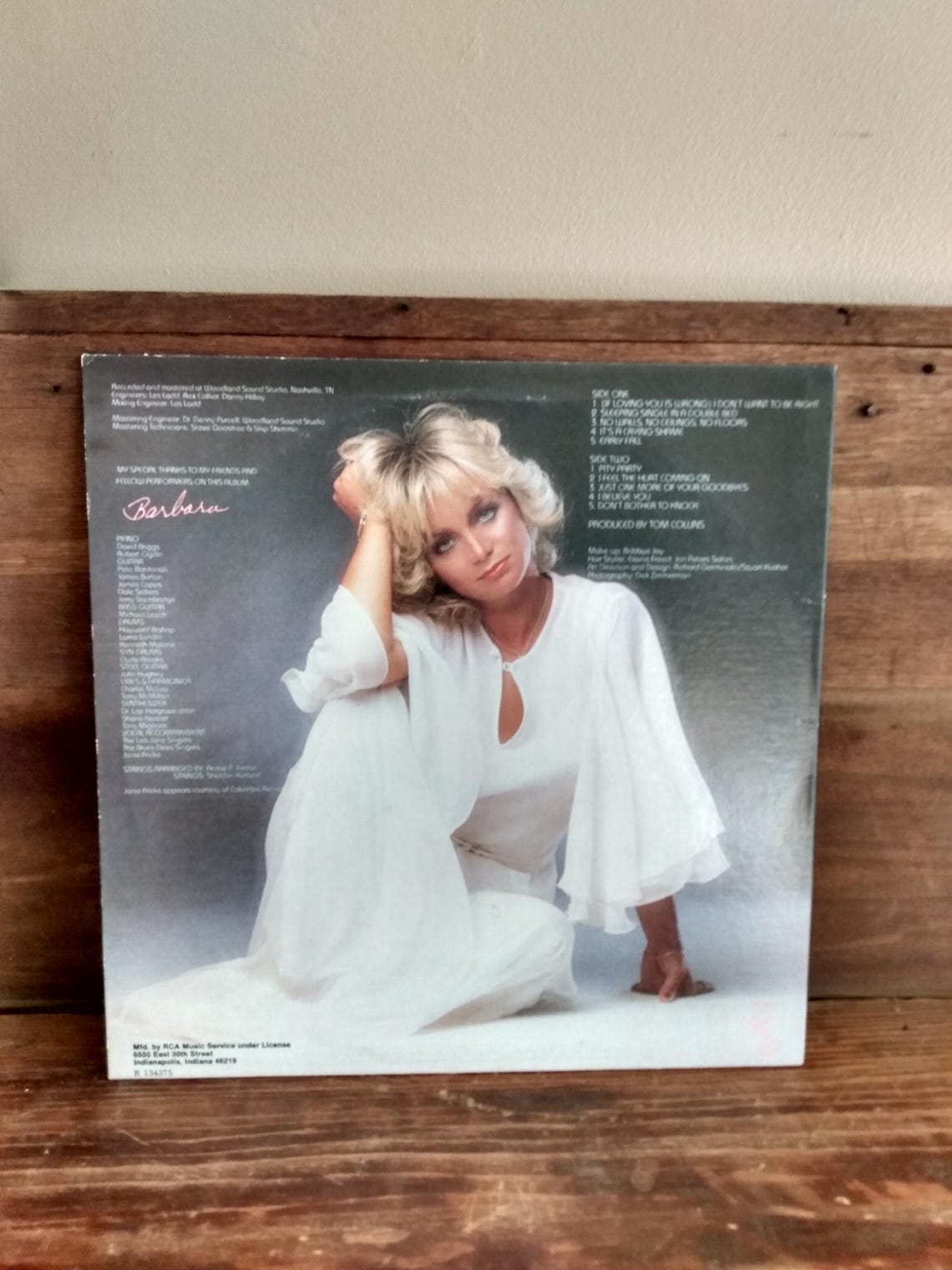 Barbara Mandrell Moods 1978 Vintage Vinyl Record Album R 134375 RCA Music Country, foto 2 di 2