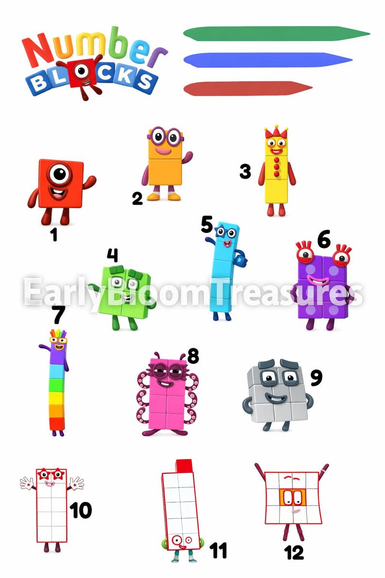 Numberblocks DIY Clock Craft | Kids Learning Activity (PDF Download ...