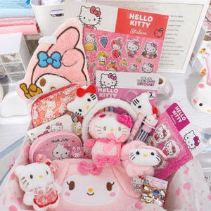 Kawaii Lucky Scoop Box | Sanrio Överraskning | Boo-korg | Hello Kitty, Kuromi, My Melody | Lucky Scoop | Present till barn/flickvän