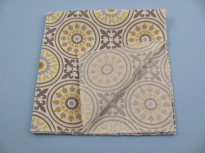 Handkerchief- geometric pattern soft cotton hanky mens ladies hankies eco friendly handmade reusable zero waste unisex pocket square