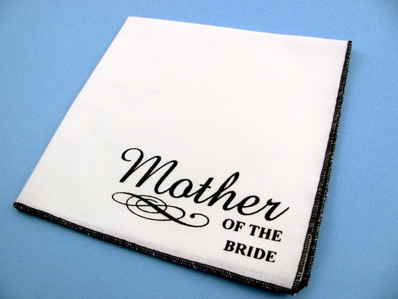 Handmade Cotton Handkerchief - Mother Of The Bride Wedding print, Soft Durable Cotton Hanky, Many Colors Too Choose From