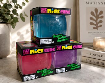 NeeDoh Nice Cube Squishy | Beliebtes sensorisches Fidget-Spielzeug | Stressabbau-Spielzeug | Geschenk gegen Angstzustände | Quetschspielzeug