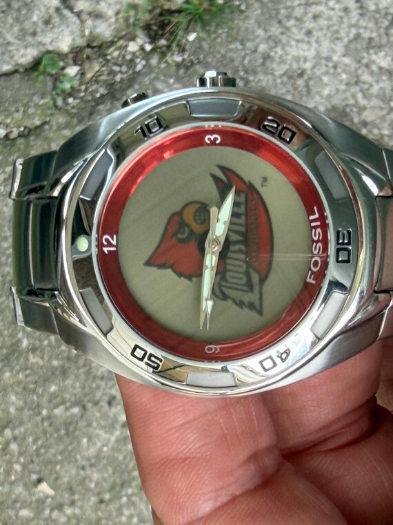 Louisville Cardinals watch by Fossils