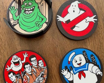 Posavasos retro de dibujos animados de los Cazafantasmas