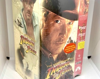 Colección Las aventuras de Indiana Jones VHS, 1999, juego de 4 cintas sellado de fábrica