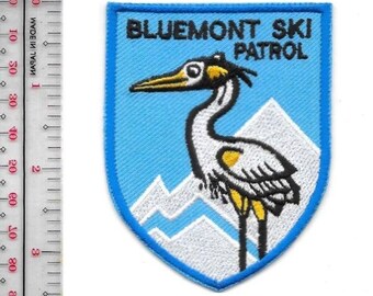 Skiën op Blue Mountain, New York. Bluemont Ski Patrol Yorkshire, NY Promotiepatch.