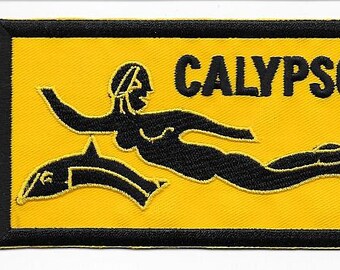 Immersioni subacquee USA e Francia Calypso Cousteau Society Conservazione della vita oceanica Nero su giallo