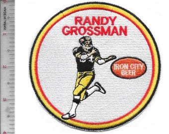 Promopatch Pittsburgh Steelers Randy Grossman & Iron City voetbal