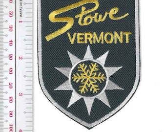 Skiën Vermont Stowe Mountain Ski Resort Stowe, VT Promo Patch
