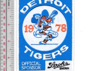 Toppa promozionale della lega americana dei Detroit Tigers Strohs del 1978