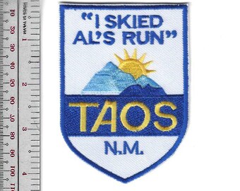 Sciare nel New Mexico Ho sciato sulla Al's Run Taos NM Ski Resort Promo Patch