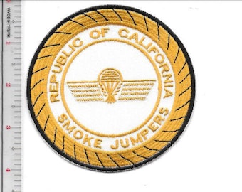 Rookspringersploeg Californië Republiek van Californië Rookspringers Goud op Wit