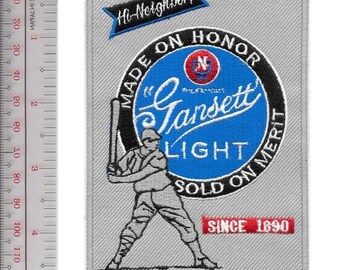 Honkbal Narragansett Gansett' Light Baseball Label Promo Patch