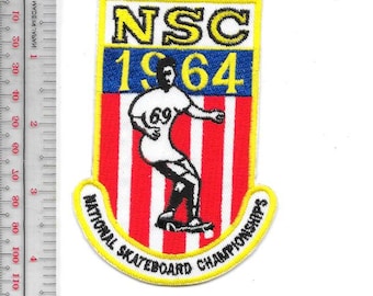 Nationale skateboardkampioenschappen skateboarden 1964, Santa Monica, CA Patch