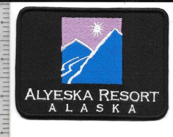 Toppa promozionale per la stazione sciistica di Alyeska a Girdwood, Alaska