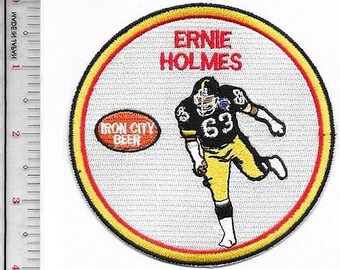 Football Pittsburgh Steelers Ernie Holmes & Iron City NFL-promopatch