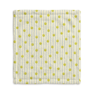 Trendy Pickleball Minky Baby Lovey Blanket for Child Being Born into Pickle Loving Parent
