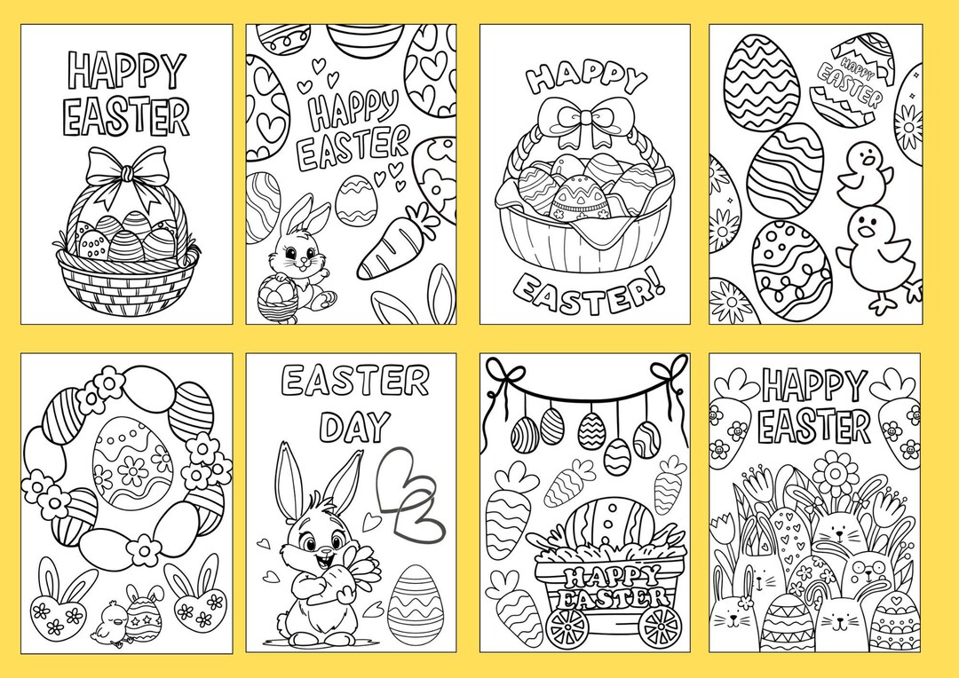 15 Easter Colouring Pages Printable A4 | Kids Easter Activity Sheets ...