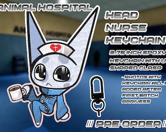 PRE-ORDER || Head Nurse Keychain || 2.75 INCHES || Animal Hospital Roblox