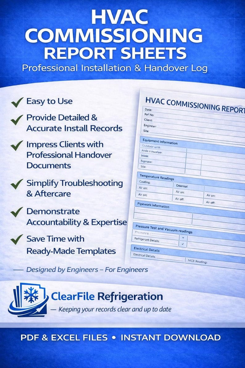 Commissioning Report Format In Word HVAC Commissioning Report Template | Air Conditioning Installation ...