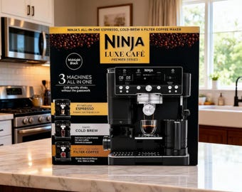 Ninja Luxe Café Premier 3-in-1 Coffee System, Espresso, Cold Brew, Grinder
