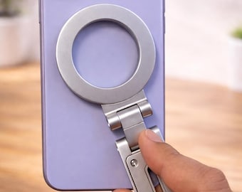 Magnetic Airplane Phone Holder, 360 Rotating Travel Phone Stand