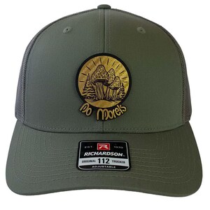 No Morels Mushroom Patch Hat, Morel Mushroom Foraging Cap, Green Richardson 112 Trucker Hat