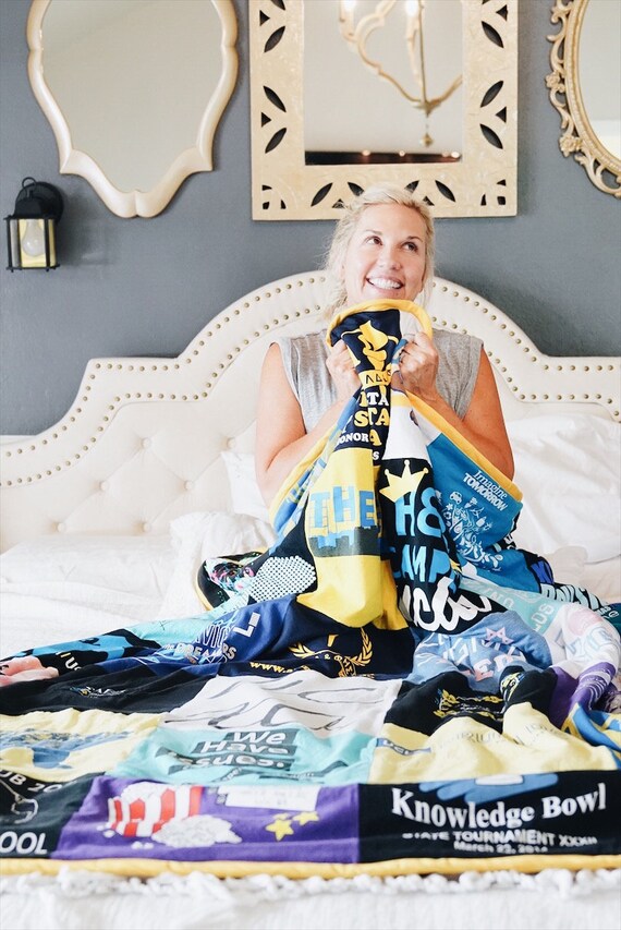 tshirt blanket etsy