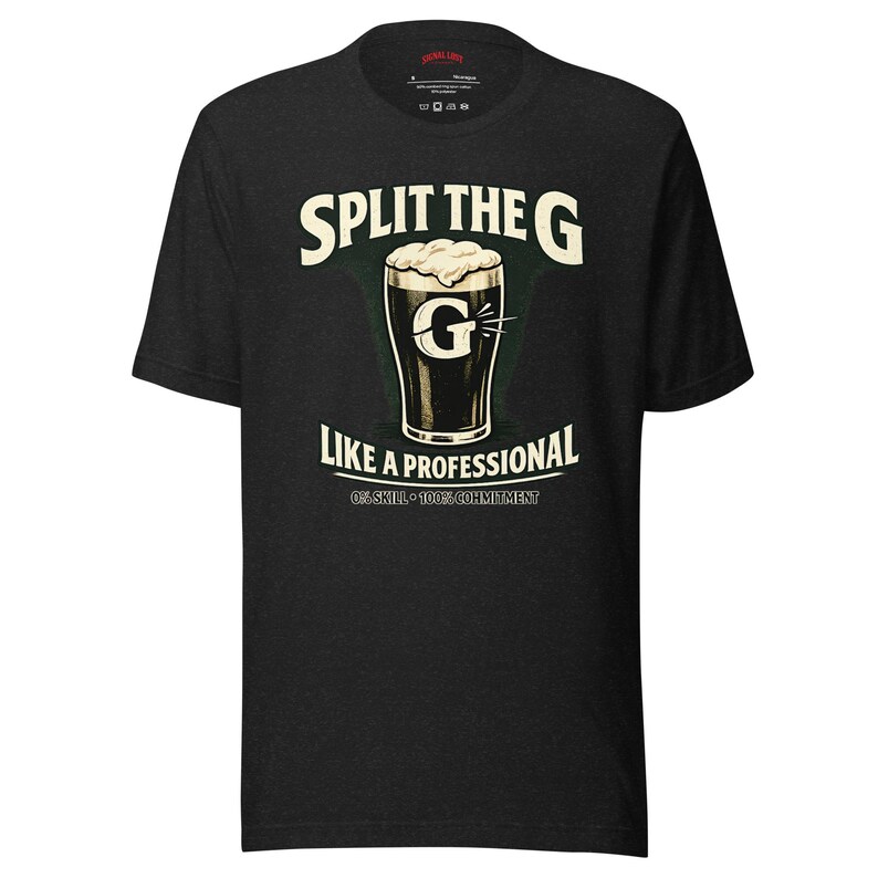 Split The G Like A Professional T-Shirt | Funny St Patrick’s Day Shirt | Irish Pub Tee | Guinness Lover Gift | Paddy’s Day Bar Shirt