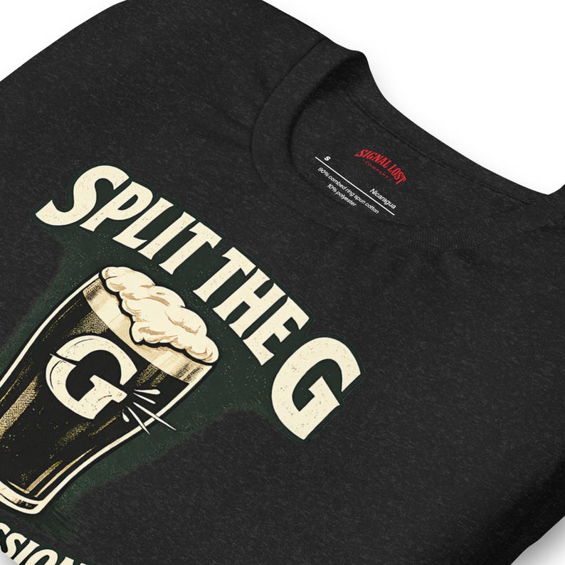 Split The G Like A Professional T-Shirt | Funny St Patrick’s Day Shirt | Irish Pub Tee | Guinness Lover Gift | Paddy’s Day Bar Shirt