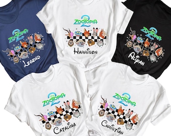 Disneyland Zootopia Shirts, Custom Disney Zootopia 2 Family Trip Shirt, Disney Trip Shirt, Disney Matching Tee, Disneyland Family Trip Shirt