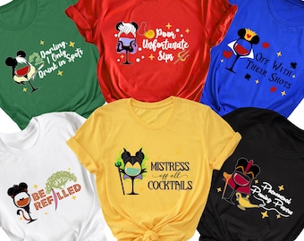 Camisetas Disney Drink Around The World 2026, Camiseta para beber alrededor del mundo, Camiseta para viaje a Disneyland, Camisetas del equipo de Disney para beber, Vacaciones en Disney