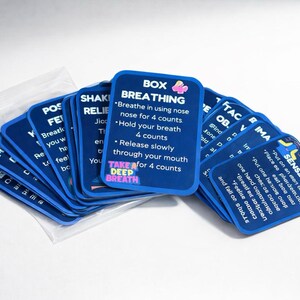Panic Attack and Anxiety Help Cards-16 Cards image 3