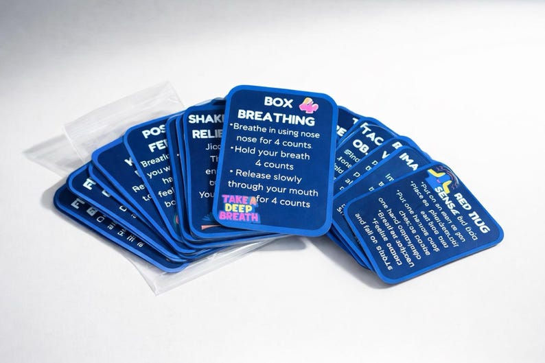 Panic Attack and Anxiety Help Cards-16 Cards image 3