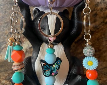 Silicone Beads Key Chains