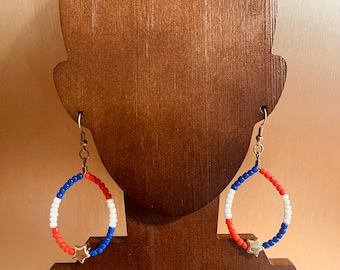 USA Beaded Earrings