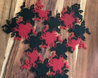 Hexagon Rotation Tessellation - "Lava"  (SVG file for Laser Cutter - Commercial or Personal Use)