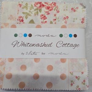 Moda Whitewashed Cottage by 3 Sisters Charm Pack - 42 x 5" Cotton Squares