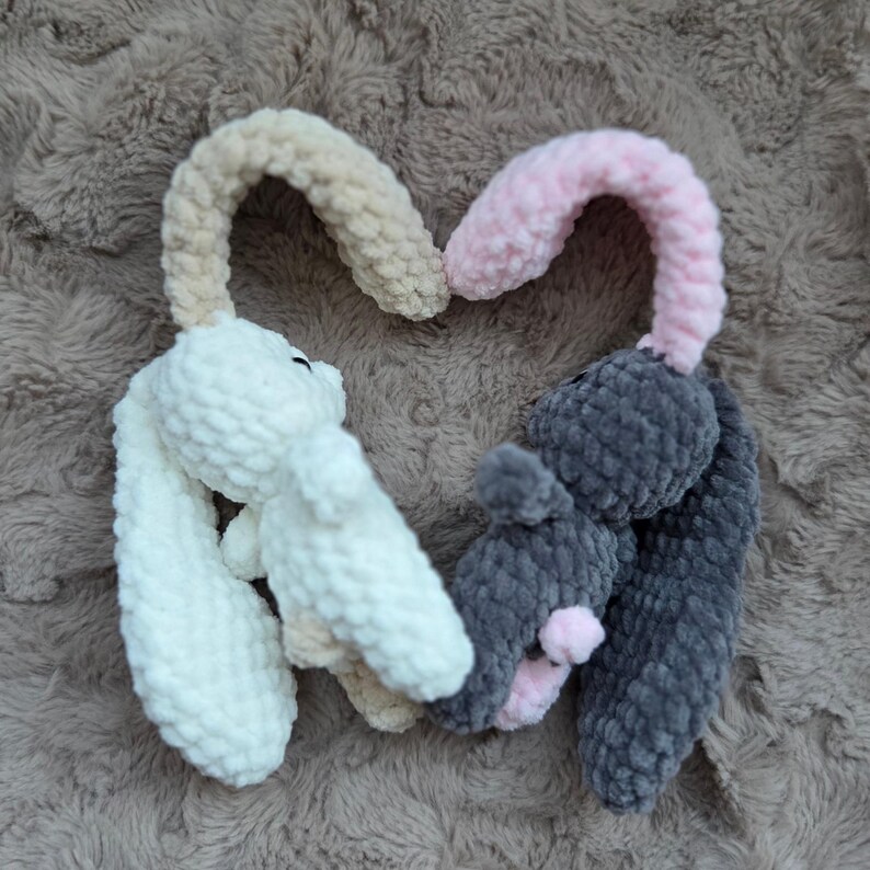 Schema all'uncinetto per coniglietto/senza cuciture • Amigurumi facile in PDF/download digitale/Willow di Askedal immagine 7