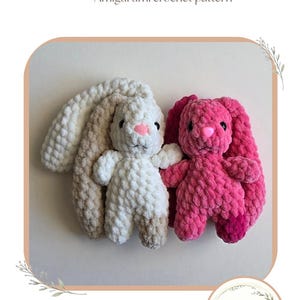 Schema all'uncinetto per coniglietto/senza cuciture • Amigurumi facile in PDF/download digitale/Willow di Askedal immagine 3